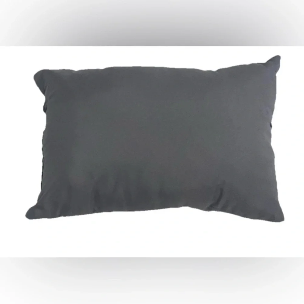 Decorative Indoor Throw Pillow Sham Gray White 2 Pieces Bedroom Living Room